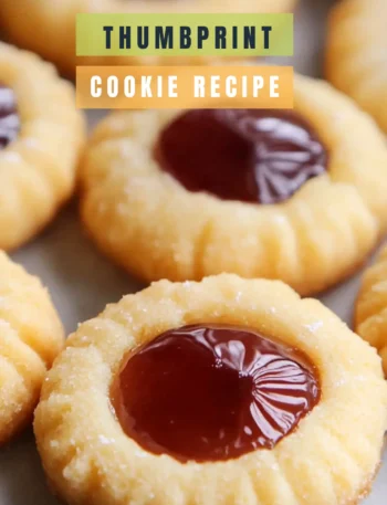 shortbread thumbprint cookie recipe