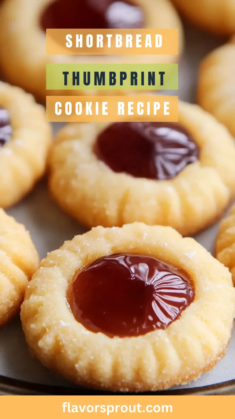Shortbread Thumbprint Cookie Recipe – Flavor Sprout