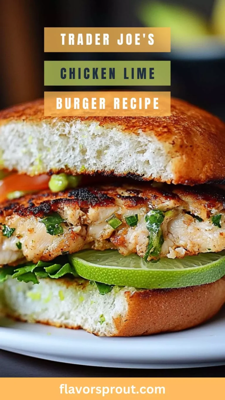 Trader Joe’s Chicken Lime Burger Recipe – Flavor Sprout