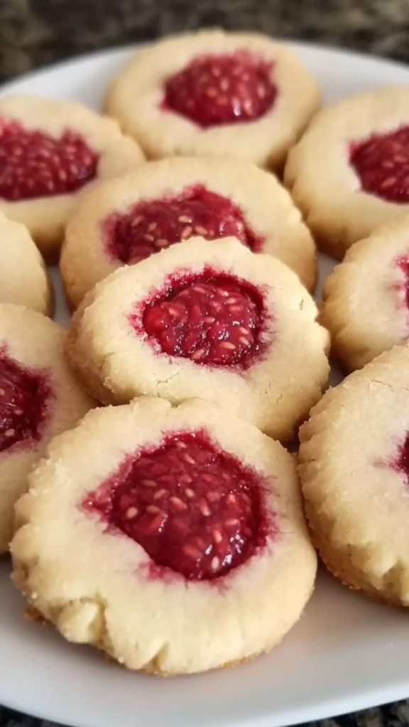 trader joe's raspberry shortbread cookies