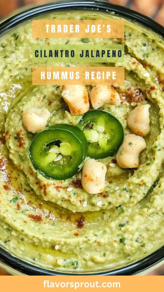 trader joe's cilantro jalapeno hummus recipe