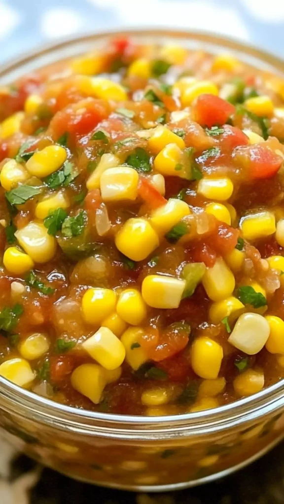 Trader joe's corn and chile tomato-less salsa copycat recipe