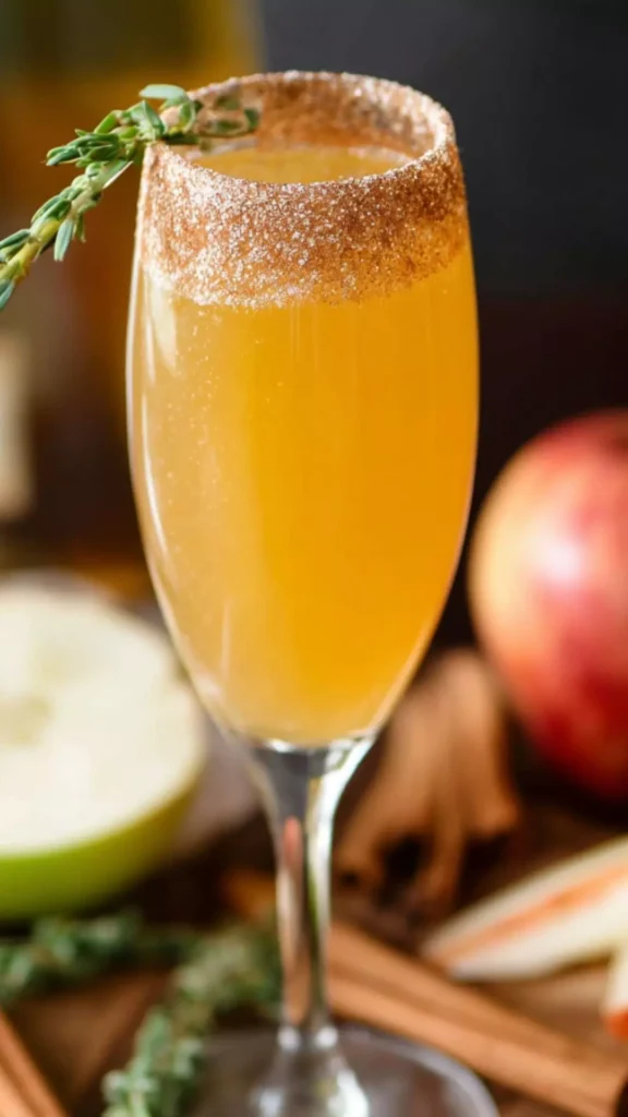 apple cider mimosa apple cider mimosa