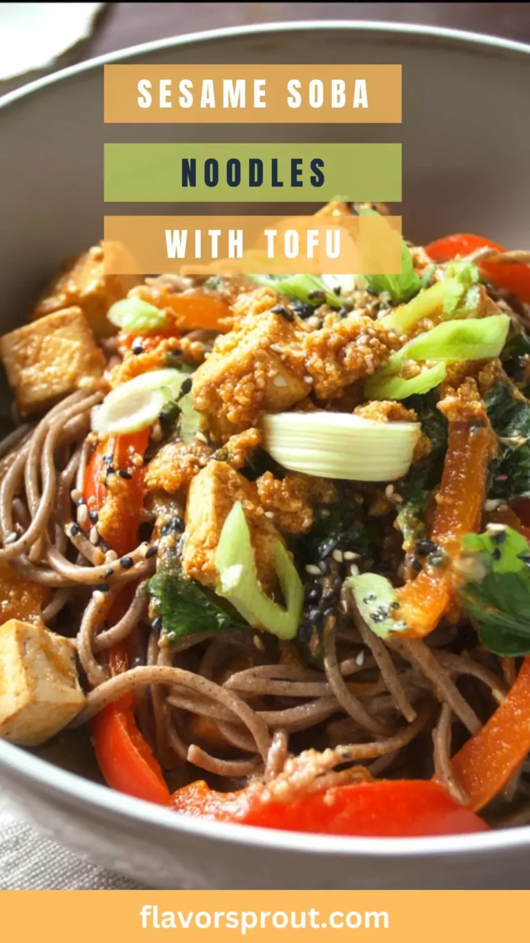 Sesame Soba Noodles With Tofu – Flavor Sprout