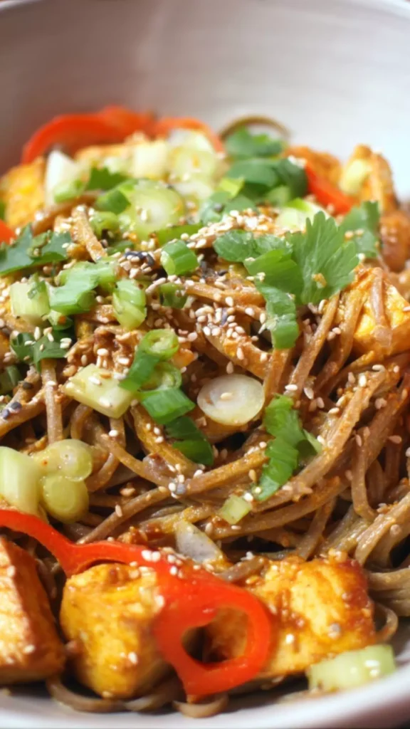 sesame soba noodles with tofu recipe sesame soba noodles with tofu recipe