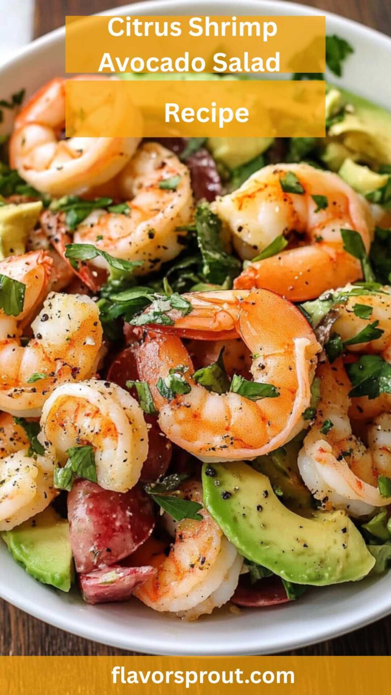 Citrus Shrimp Avocado Salad – Flavor Sprout