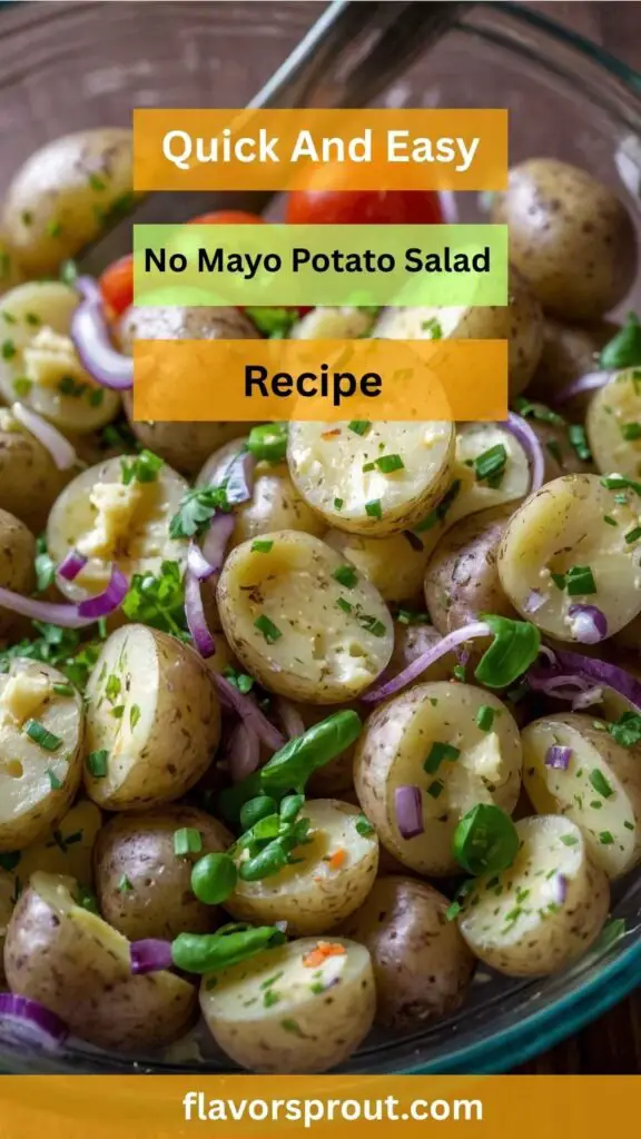 No Mayo Potato Salad No Mayo Potato Salad