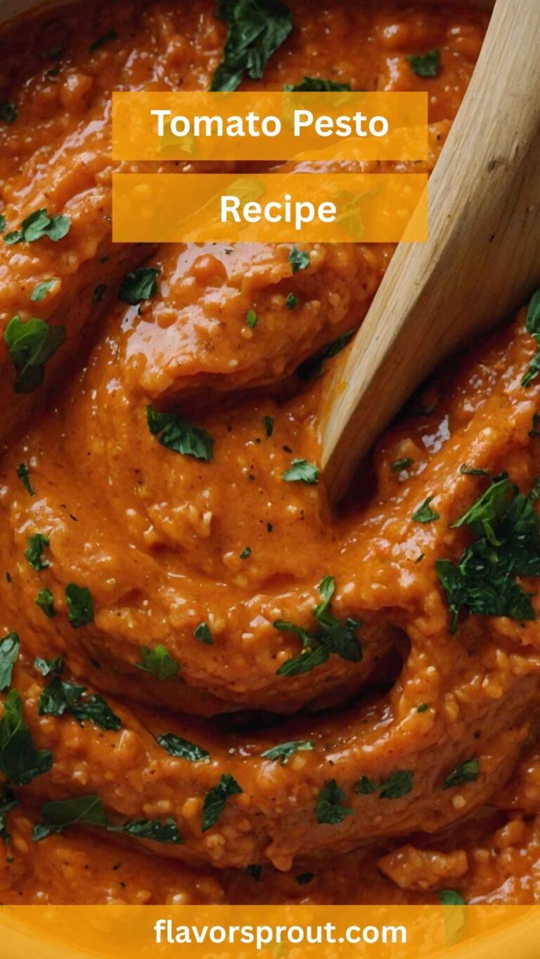 Tomato Pesto Recipe – Flavor Sprout