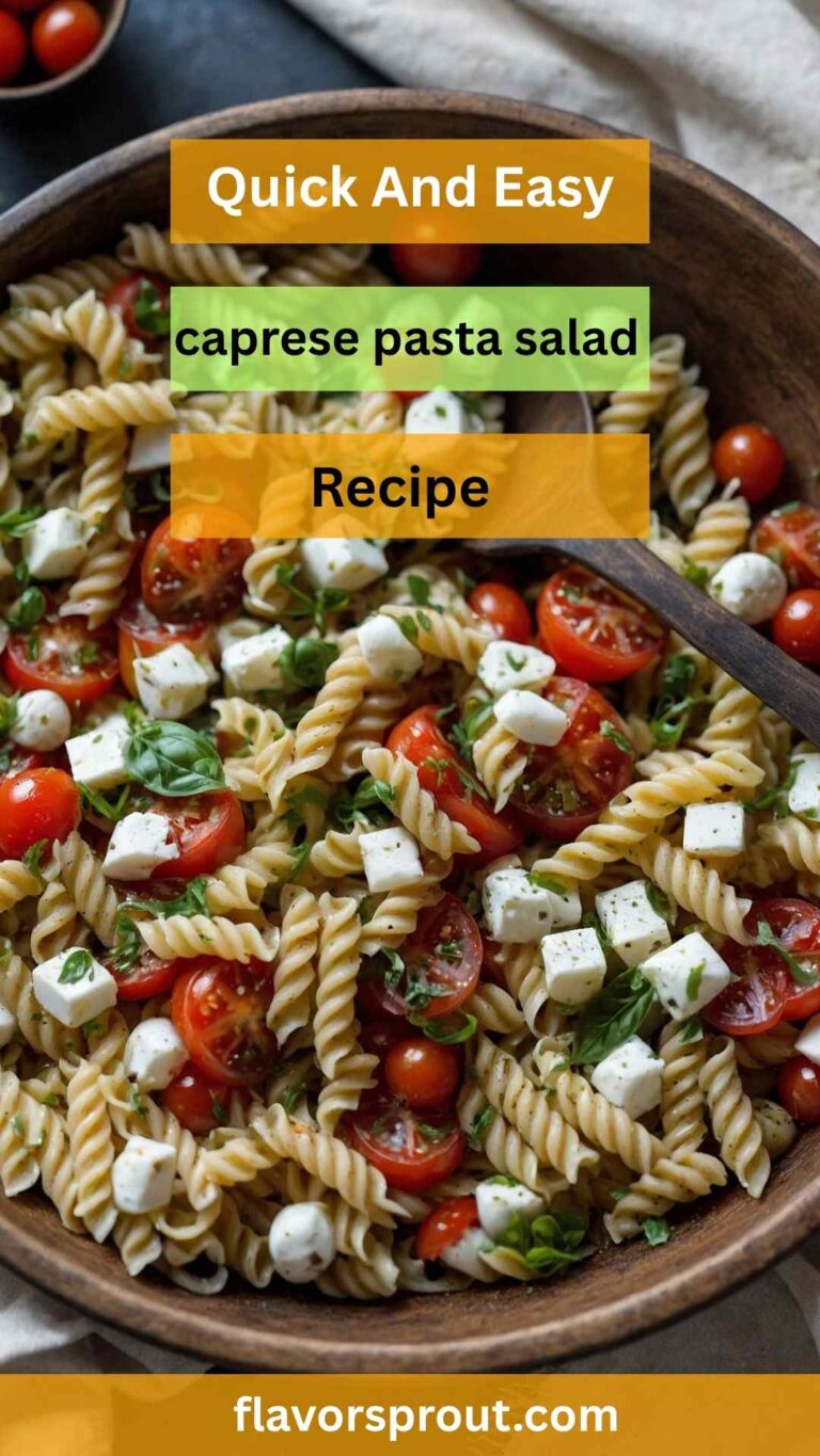 Caprese Pasta Salad – Flavor Sprout