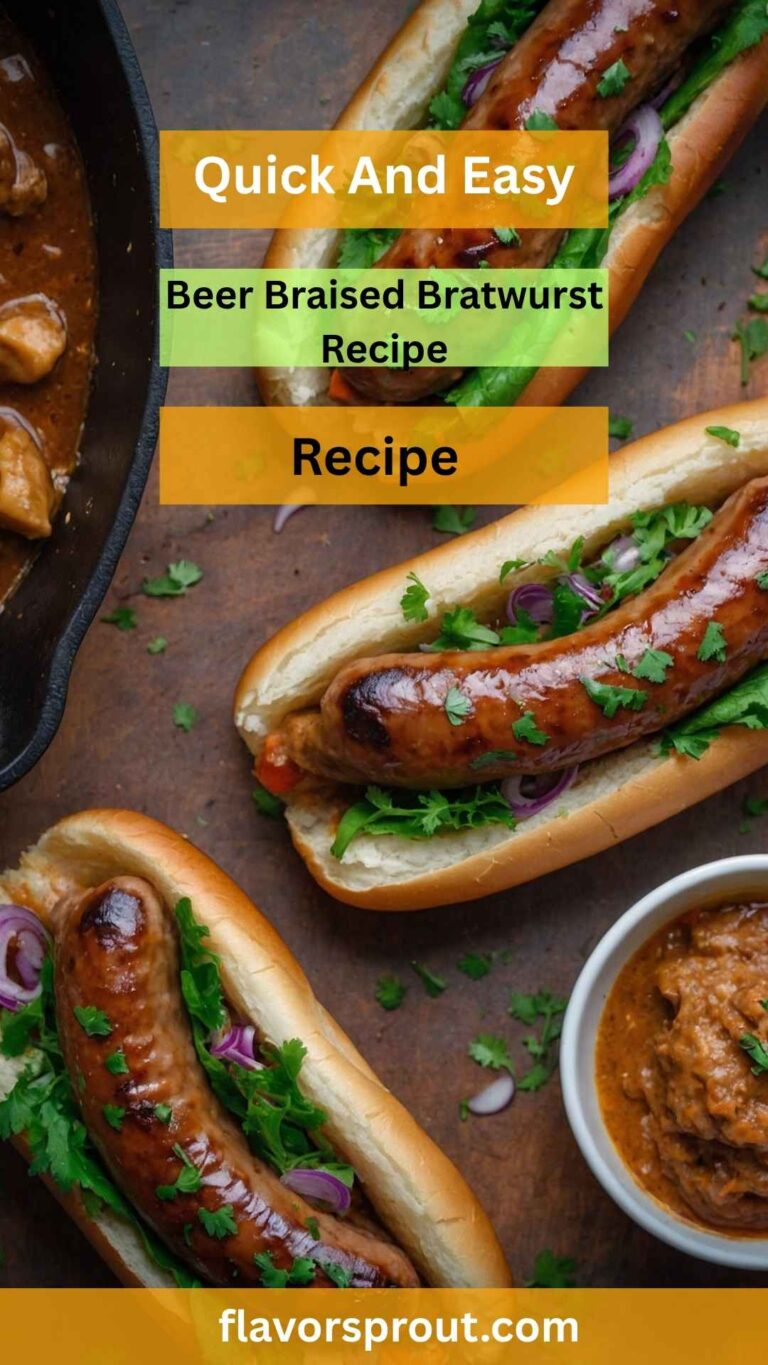Beer Braised Bratwurst Recipe – Flavor Sprout