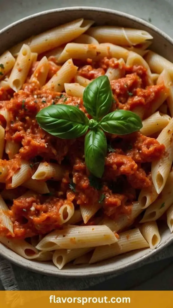 Delicious Penne Pasta With Easy Marinara