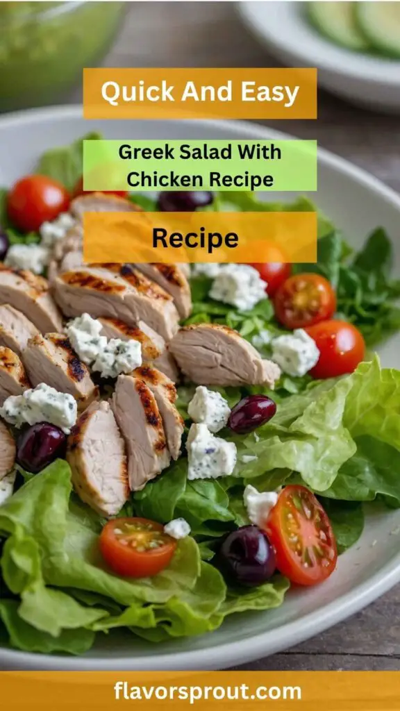 Greek Salad With Chicken Recipe