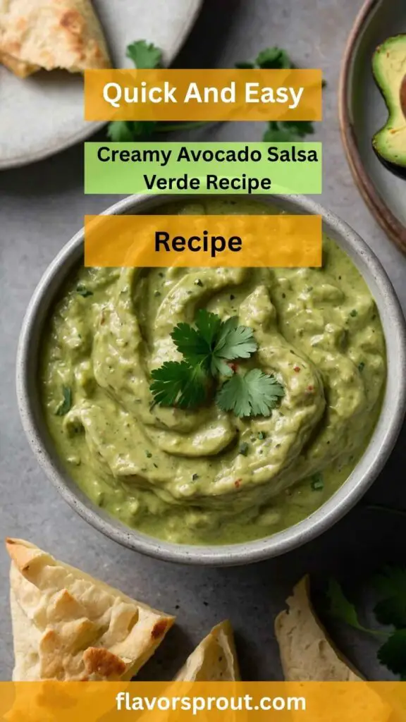 Creamy Avocado Salsa Verde