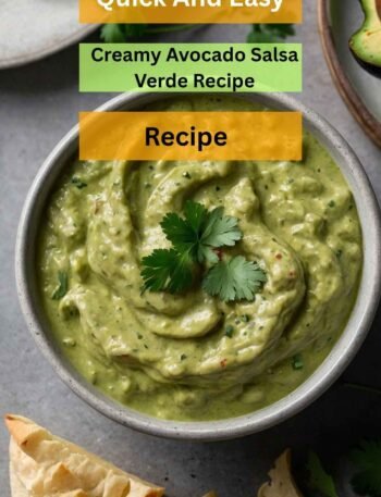Creamy Avocado Salsa Verde