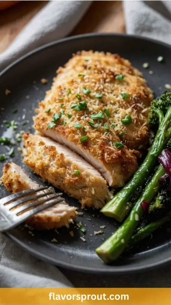 Delicious Parmesan Crusted Chicken