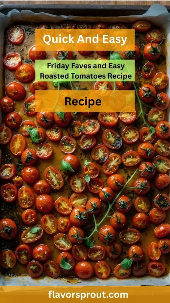 Friday Faves And Easy Roasted Tomatoes Recipe