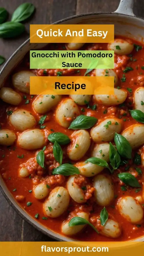 Gnocchi and Pomodoro Sauce