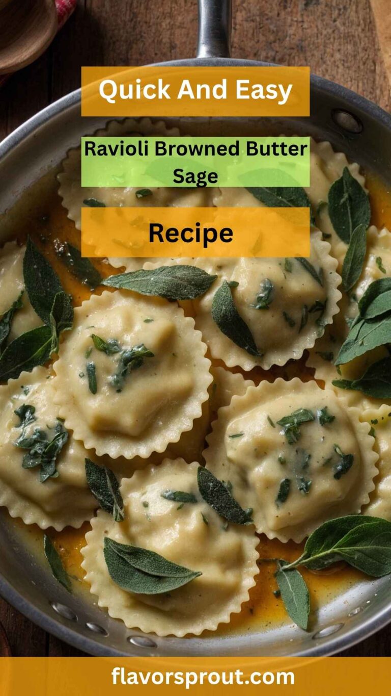 Ravioli Browned Butter Sage – Flavor Sprout