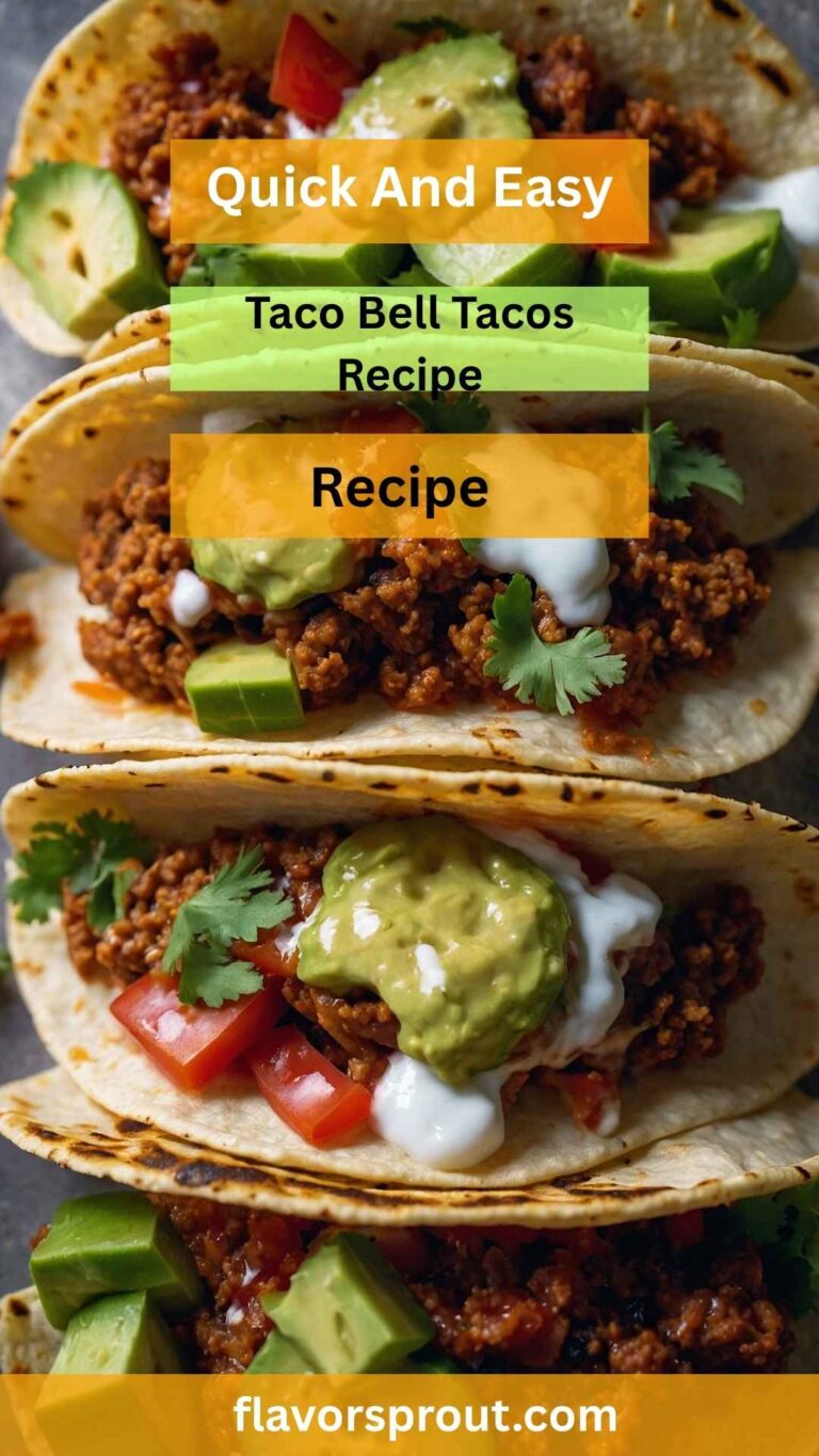 Taco Bell Tacos Recipe – Flavor Sprout