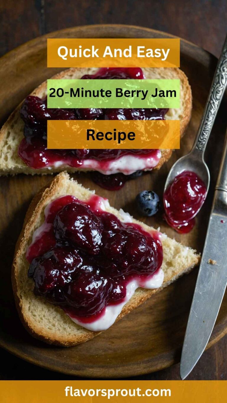 20-Minute Berry Jam – Flavor Sprout