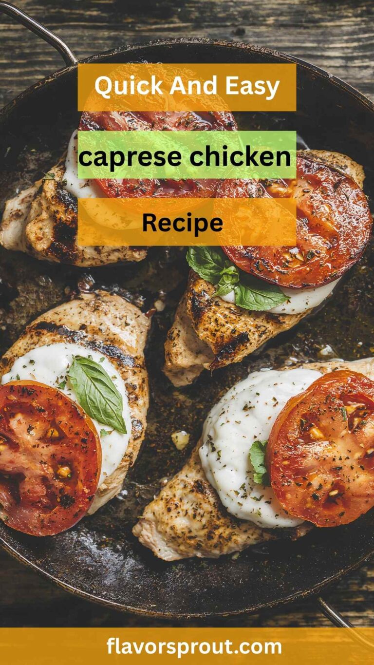 Caprese Chicken - Flavor Sprout