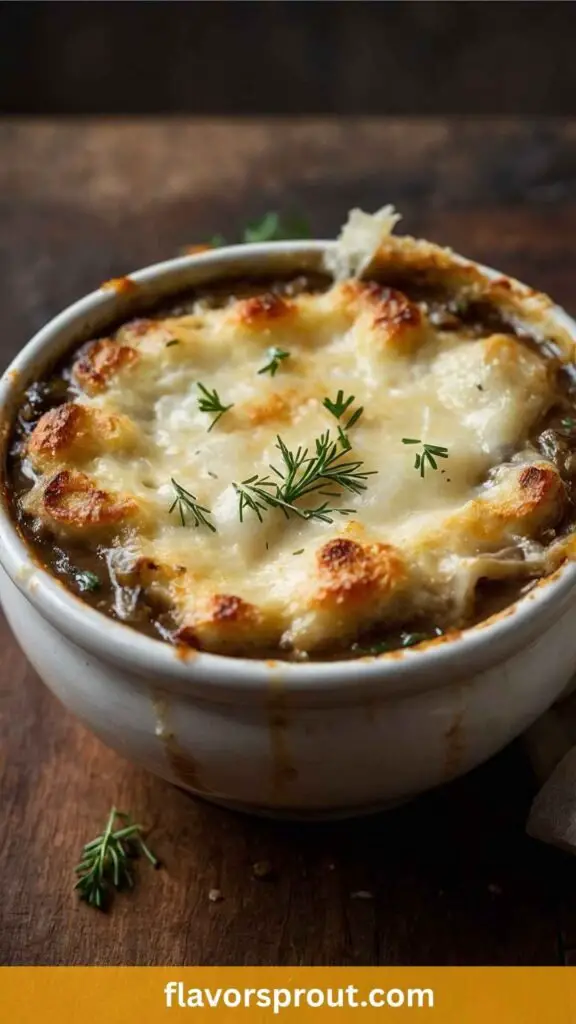 Delicious Cheesy French Onion Soup