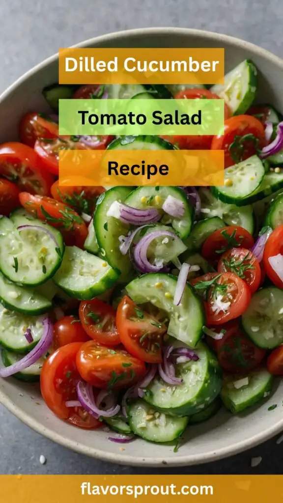 Dilled Cucumber Tomato Salad