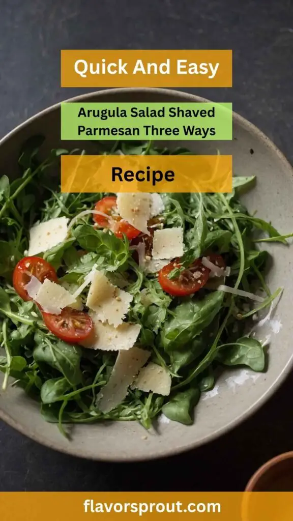 Arugula Salad Shaved Parmesan