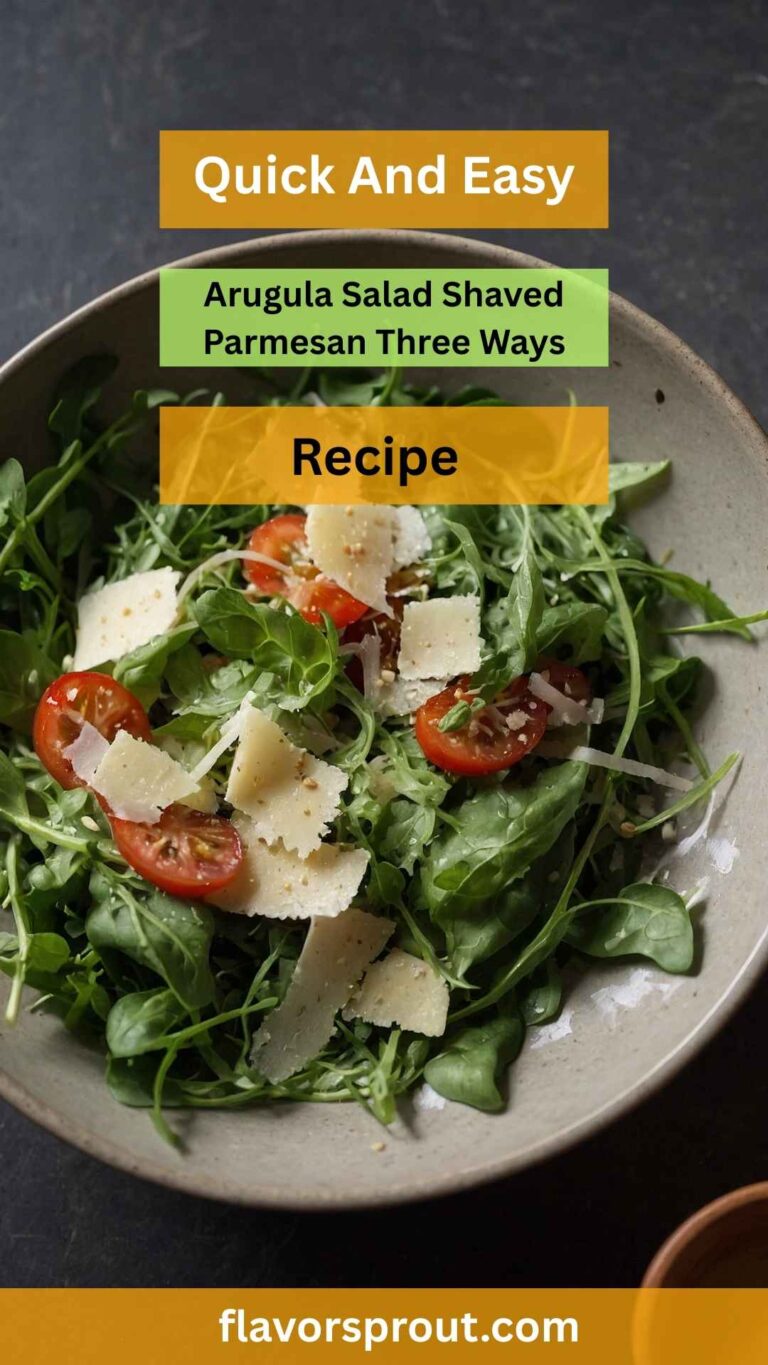 Arugula Salad Shaved Parmesan – Flavor Sprout