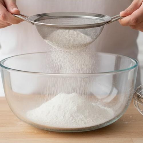 Step 2: Sift Dry Ingredients