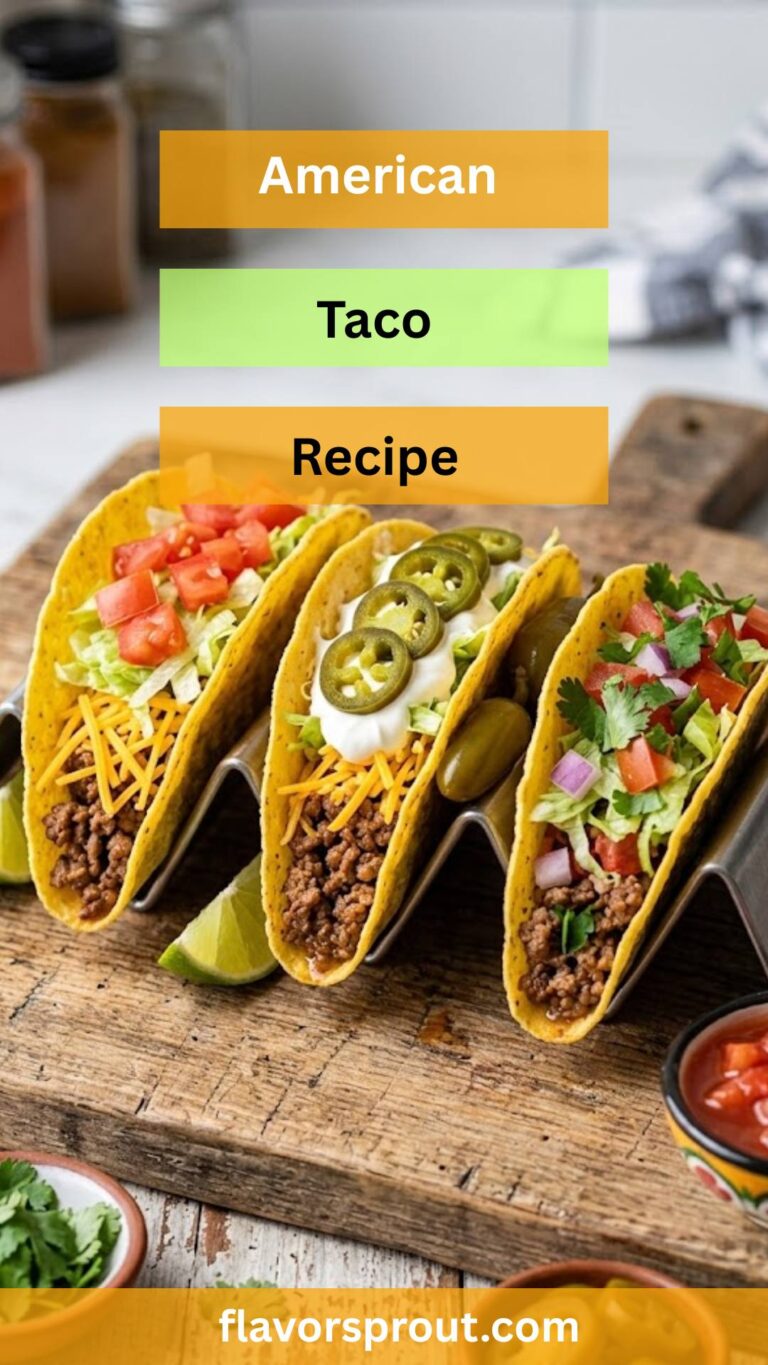 American Taco Recipe - Flavor Sprout