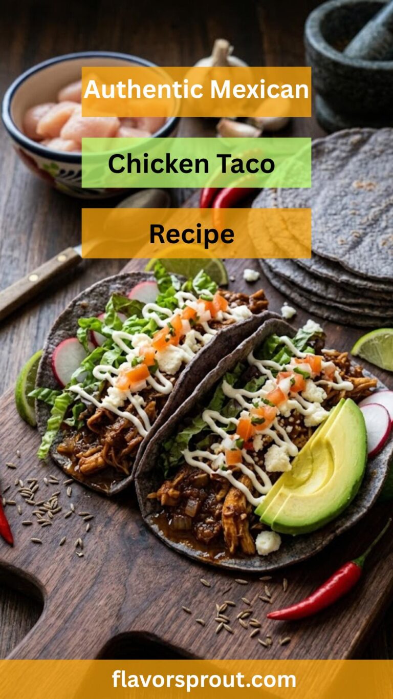 Authentic Mexican Chicken Taco Recipe - Flavor Sprout