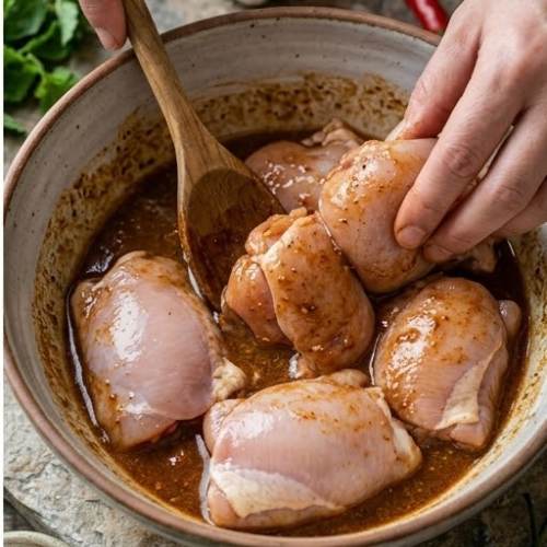 Step 2: Marinate the Chicken Step 2: Marinate the Chicken