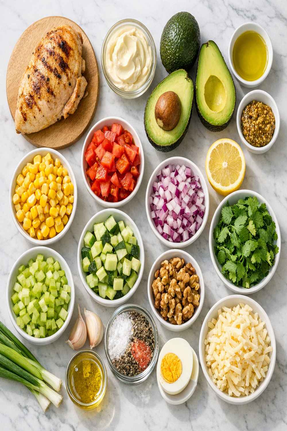 Avocado Chicken Salad Recipe ingredients