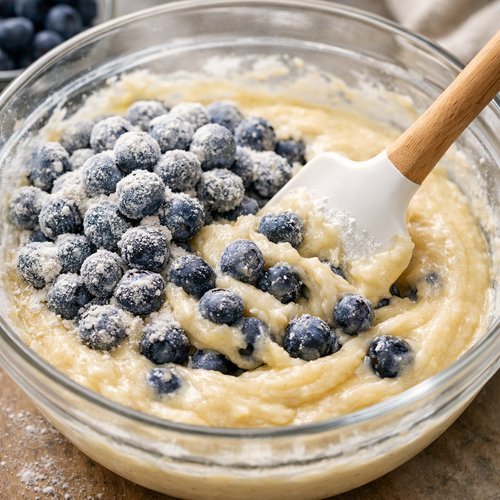 Step 6: Fold in Blueberries