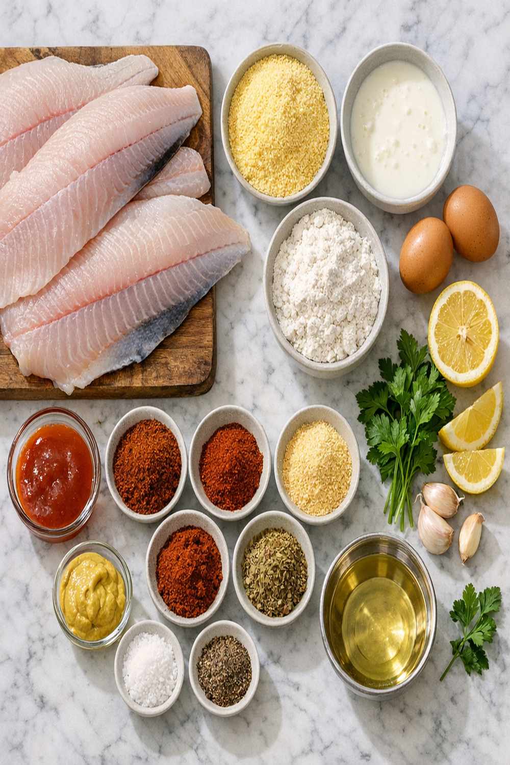 Cajun Fried Catfish Recipe ingredients
