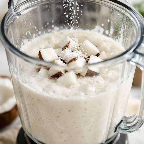 Step 3: Blend in the Coconut Chunks