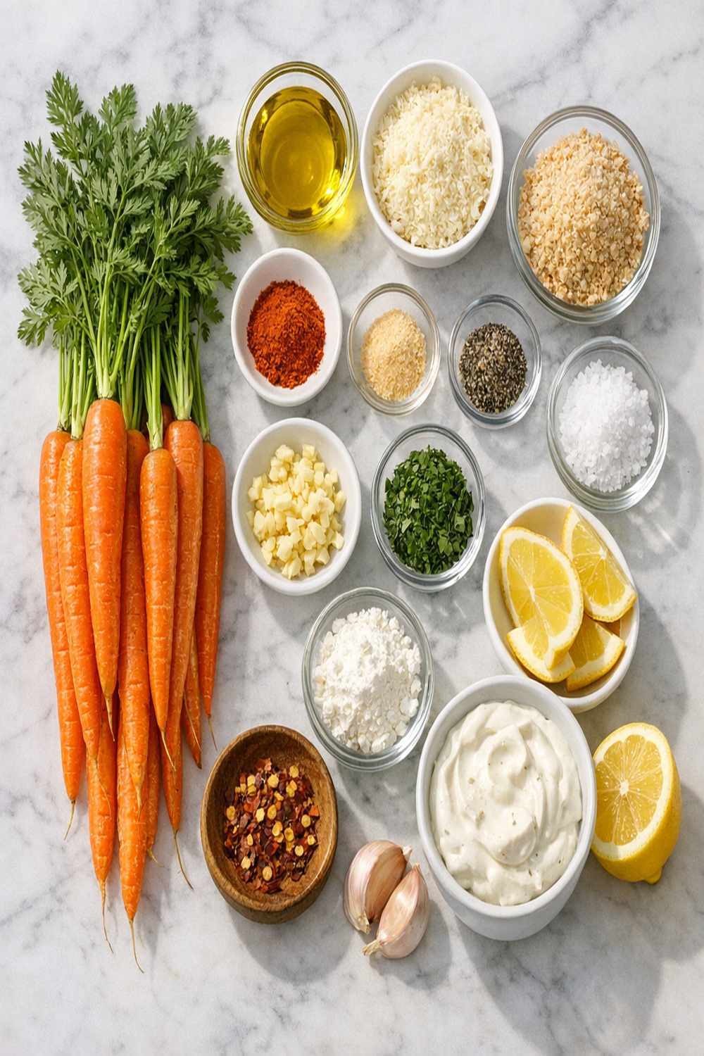 Carrot Fries Recipe ingredients