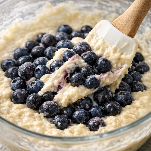 Step 4: Fold In the Blueberries