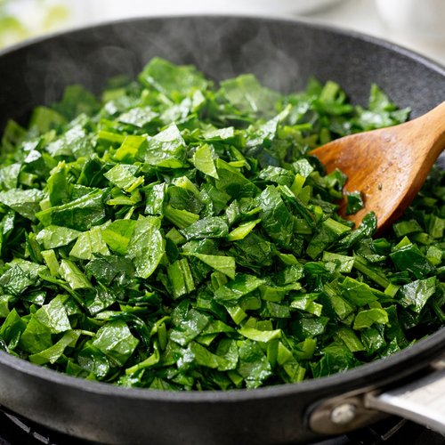 Step 3: Wilt the Spinach