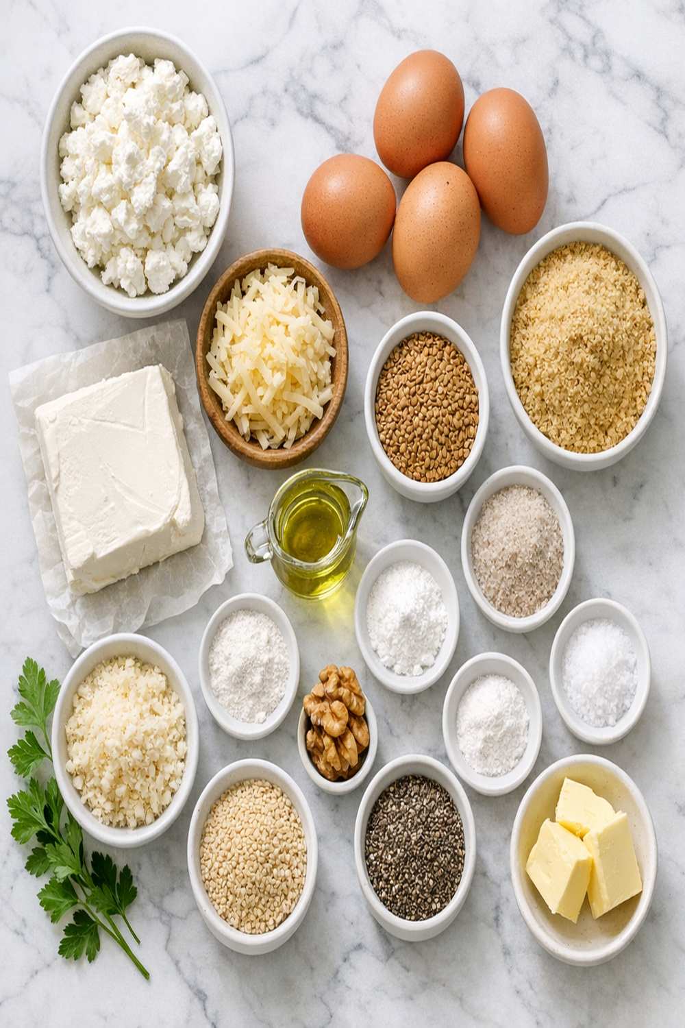 Carbohydrate Free Bread Recipe ingredients